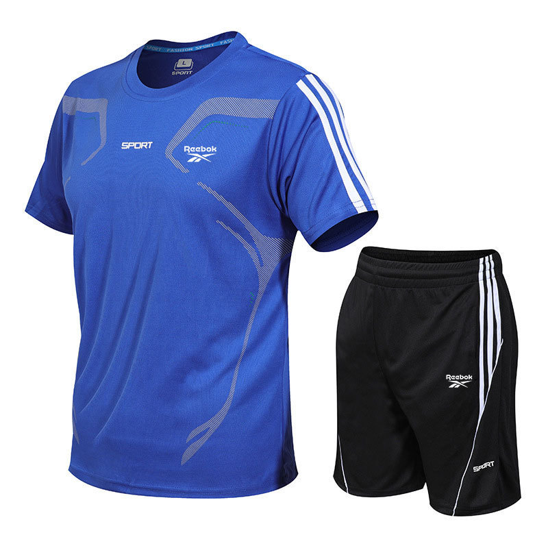 Sports suit, summer quick dry laundry basket, basketball uniform for gym, body-friendly shorts, for running, with short sleeve, feather stuffing, loose fit 2