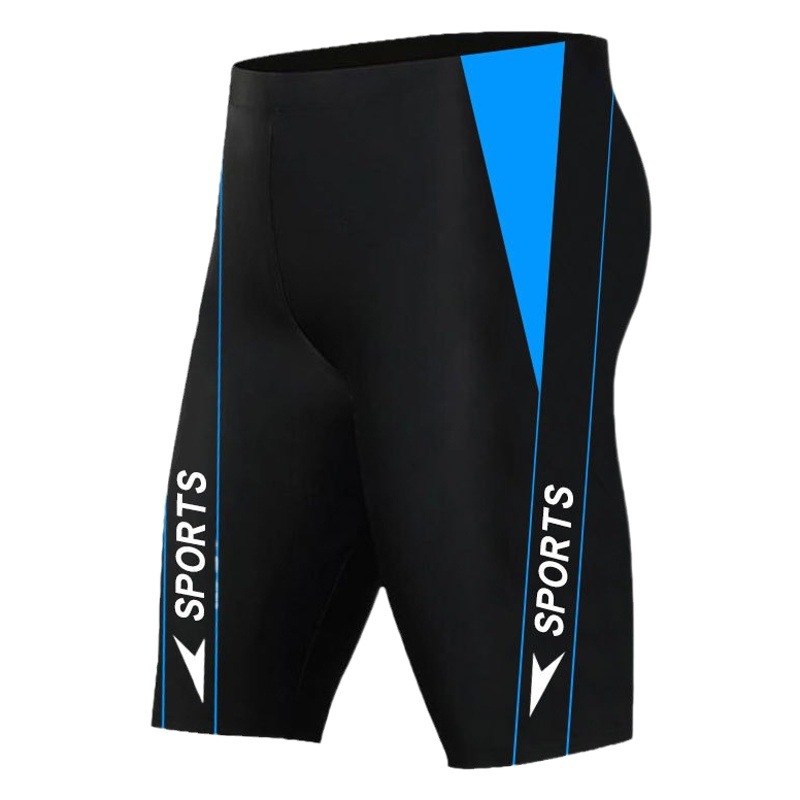 Herun bañadores de los hombres de cinco puntos más tamaño boxeador playa bañador profesional de secado rápido traje de baño de carreras de deportes traje de baño de aguas termales