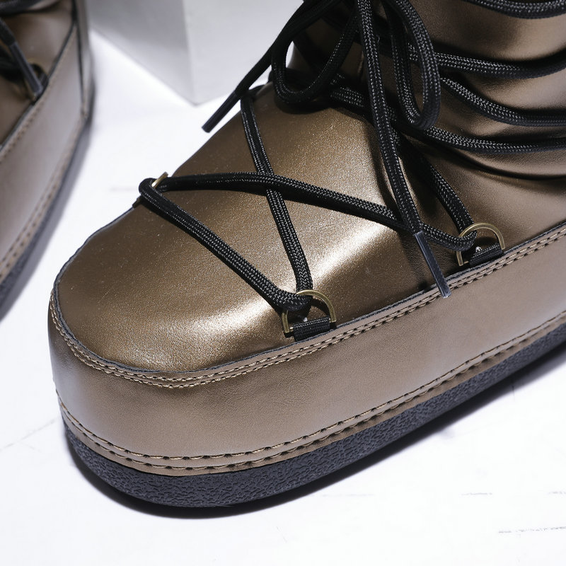 Botas espaciales transfronterizas 2025 nuevas de moda cálidas impermeables de caña alta y ligeras tipo luna.