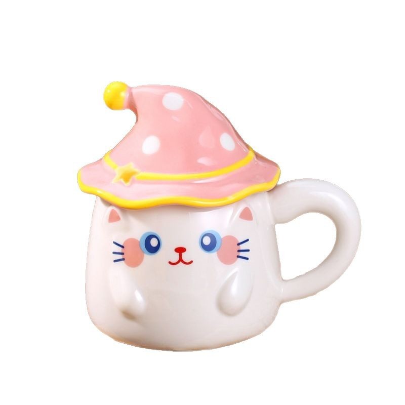 ✅誕生日プレゼント珍しい幽霊マグカップ蓋付き陶磁器カップハロウィーンプレゼントお土産カップ|undefined