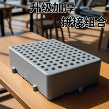 防潮垫塑料加高托盘垫板超市圆孔加厚托盘网格卡板防潮板物流栈板