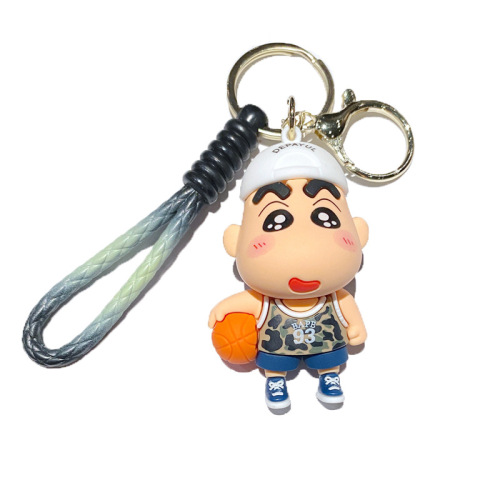 Cross-border Japanese manga Crayon Shin-chan key chain, cute and ever-changing Shin-chan car key chain pendant, stall selling gifts