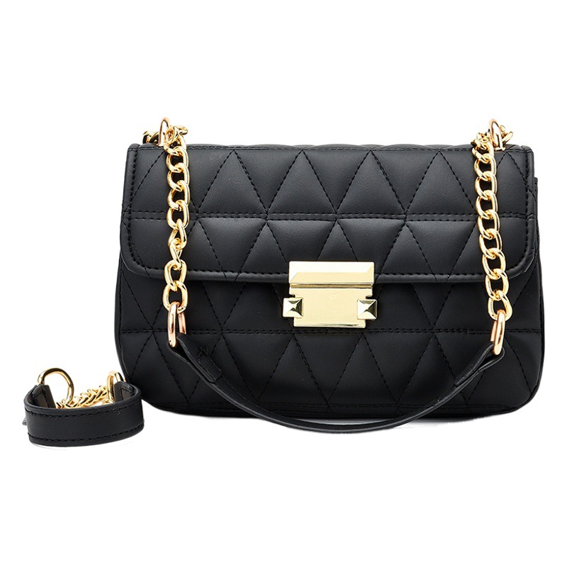 Live Broadcast Small Bag Women's Bag 2025 New Fashion Versatile Embroidery Thread Texture Single Shoulder Chain Crossbody Bag Dropshipping