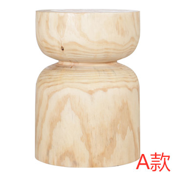Taburetes de madera de tronco de alojamiento nórdico taburetes de madera maciza taburetes de asiento taburetes de madera maciza