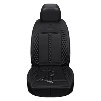 Cross-border Amazon Heating Pad Car Cushion Universal Cushion Single Seat Two Seat Rear Seat (Universal seat cover) - black-single-seat