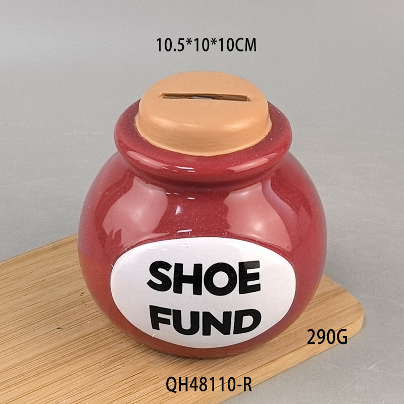 La hucha de bolas de cerámica solo puede entrar y no puede ser personalizada, artesanías creativas, decoraciones para el hogar, cerámica personalizada