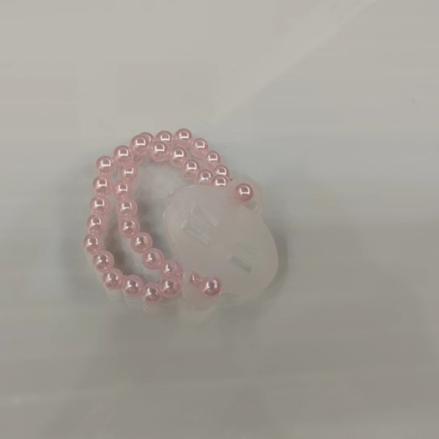 진주 손목 스트랩 핑크