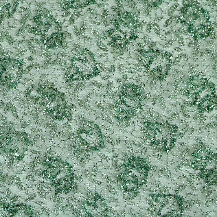 2024 nuevo hilo de malla hexagonal tela de malla hecha a mano polvo fino semilla de melón doble vestido de boda tela
