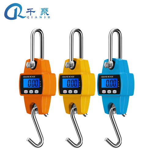 300kg portable crane scale industrial scale miniature metal hook scale hook scale portable hook weighing scale