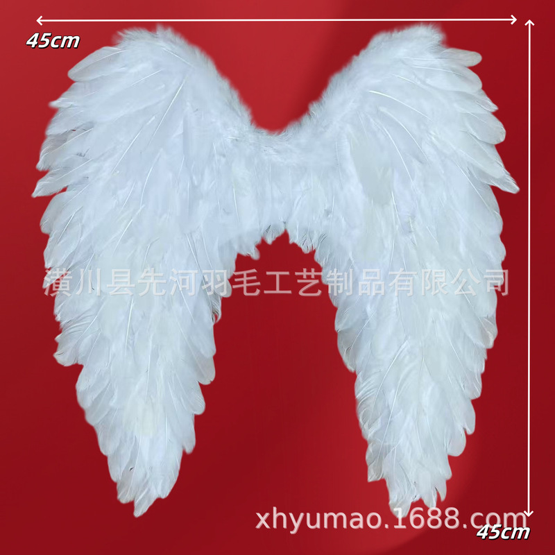 Cross-border Hot-selling Angel Wings Halloween Party Cyber Celebrity Play cos Comic-Con Photo Photography Feather Wings Cross-border Hot-selling Angel Wings Halloween Party Cyber Celebrity Play cos Comic-Con Photo Photography Feather Wings