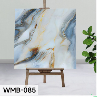 Papel pintado a prueba de humedad autoadhesivo impermeable a prueba de agua a prueba de aceite placa de aluminio y plástico decoración de pared imitación de azulejos de mármol pegatinas cocina y baño