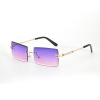 Square summer fashionable sunglasses, metal retro glasses, European style, wholesale