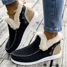 D 19232 Fleece thickened snow boots ���޼Ӻ���ѩ��ѥ