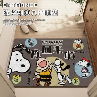 Cartoon Snoopy Silk Loop: Avtomobil döşəmə paspasları
