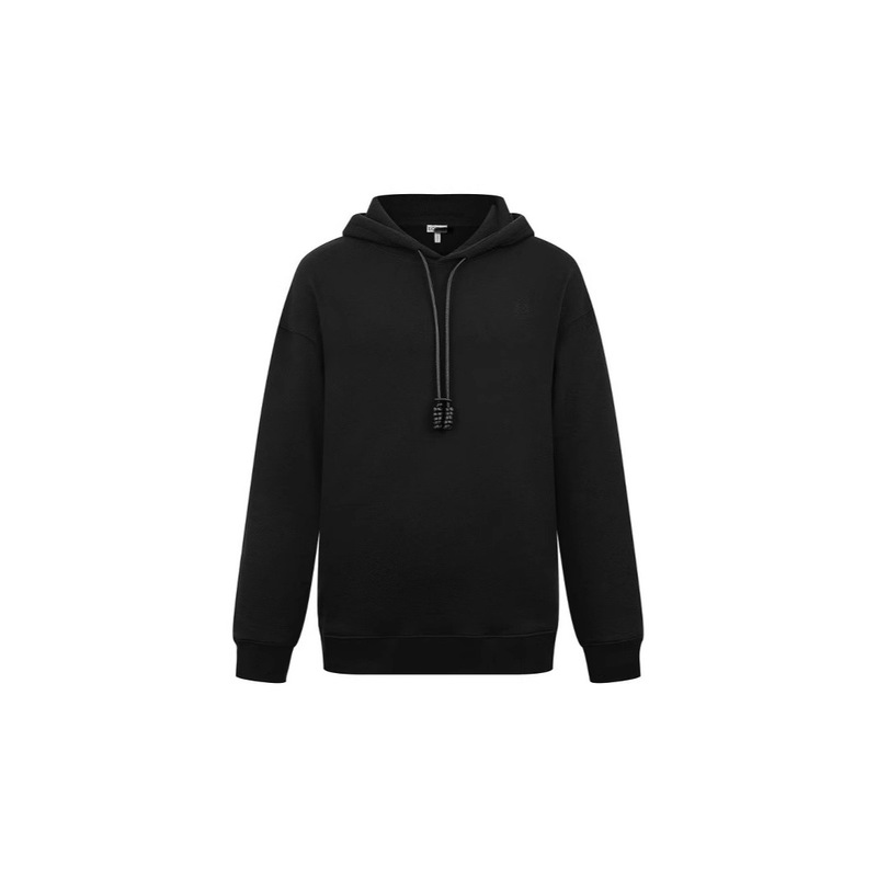 2025 New Leo Correct Version Luxury Embroidered Lowe Italian Loose Long-Sleeved Sweatshirt High Version High Quality Black Gray