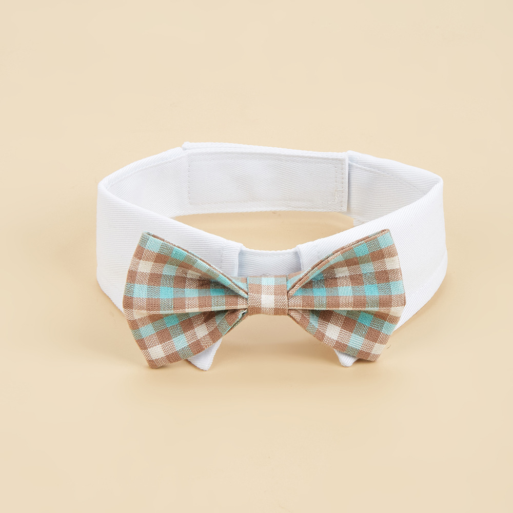 Tanpopo transfronterizo nuevo producto multicolor guapo mascota corbata velcro ajustable mascota accesorios arco