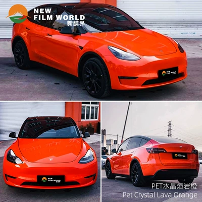 Automotive Film | film Crystal piano White - crystal-lava-orange