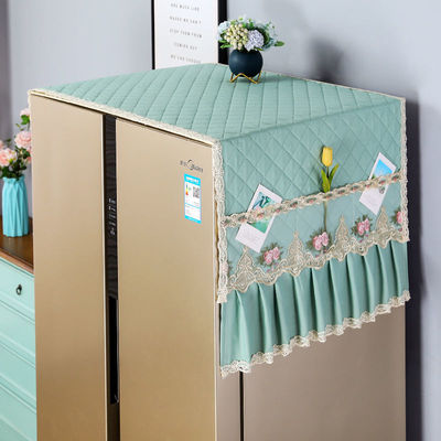 Refrigerator dust cover Dust cloth Gabion Protective cover Microwave Oven Washing machine Double door Single door Refrigerator cover head-cover or veil for the bride at a wedding