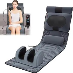 家庭用多機能マッサージマットレスエアバッグ振動加熱全身マッサージ背中腰脚部頚椎マッサージマット