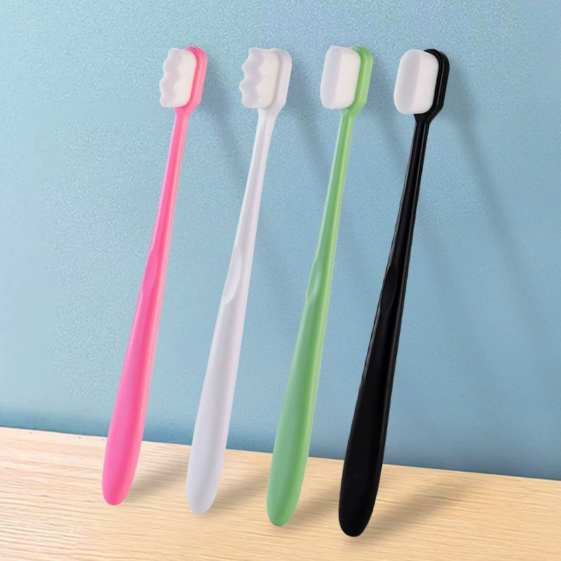 Мягкая щетина, тонкая мягкая зубная щетка для пар с десятью тысячами щетинок для чистки полости рта, зубная щетка для взрослых с маленькой головкой и десятью тысячами щетинок для межзубной чистки, зубная щетка с мягкой щетиной