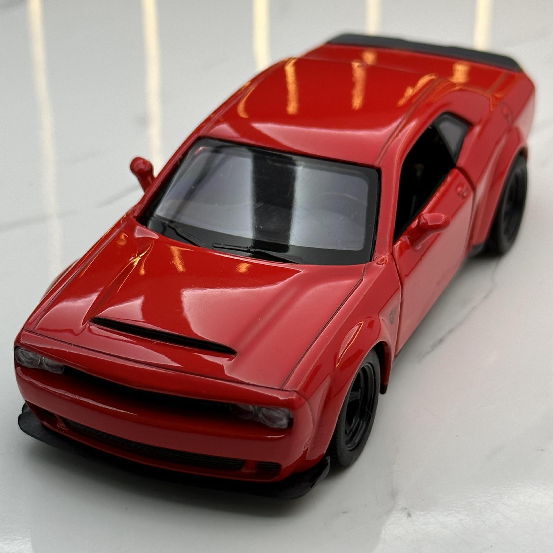 Ma Ke Yi aleación coche modelo 1:36 Dodge infierno gato corriendo puerta silenciosa luz pull back juguete coche modelo Decoración