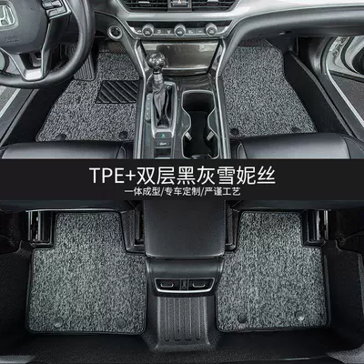 V Tyrannosaurus Rex eco-friendly and – Modelə uyğun ayaqaltı - 20-24-models-first-generation-aion-v-double-layertpe-eco-friendly-floor-mat-black-and-gray-snowy-fabric