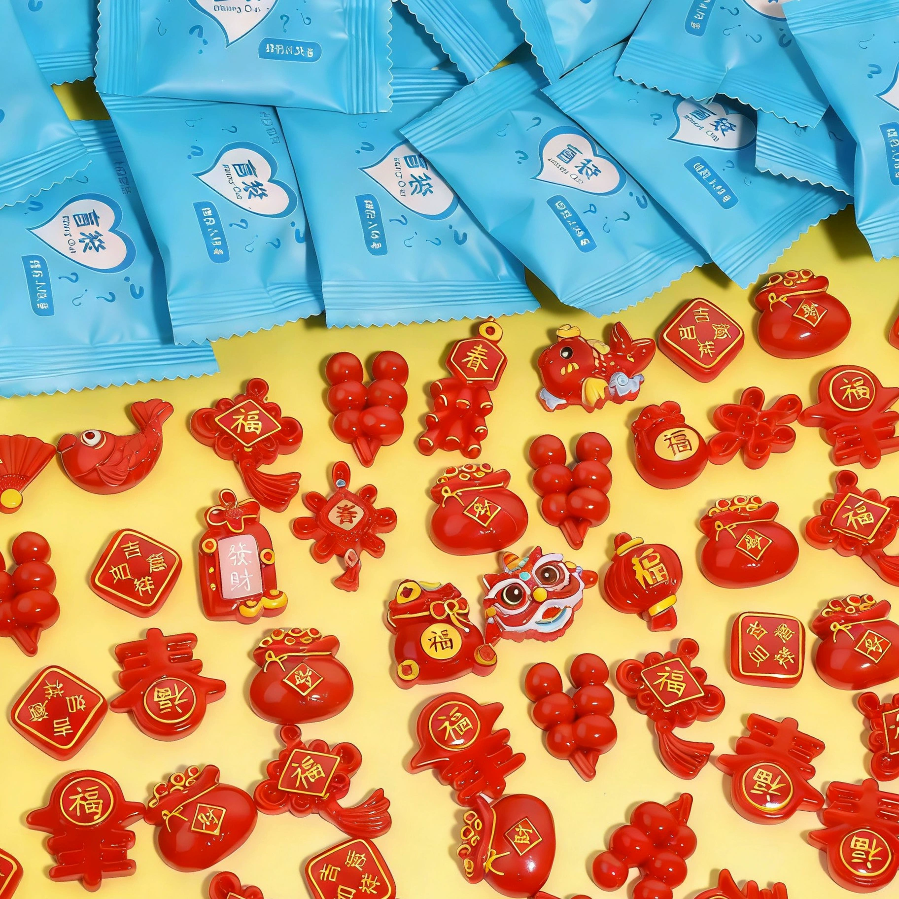 Keychain Cartoon blind-bag pendant, cute children's surprise collectible, lightweight 0.008 kg