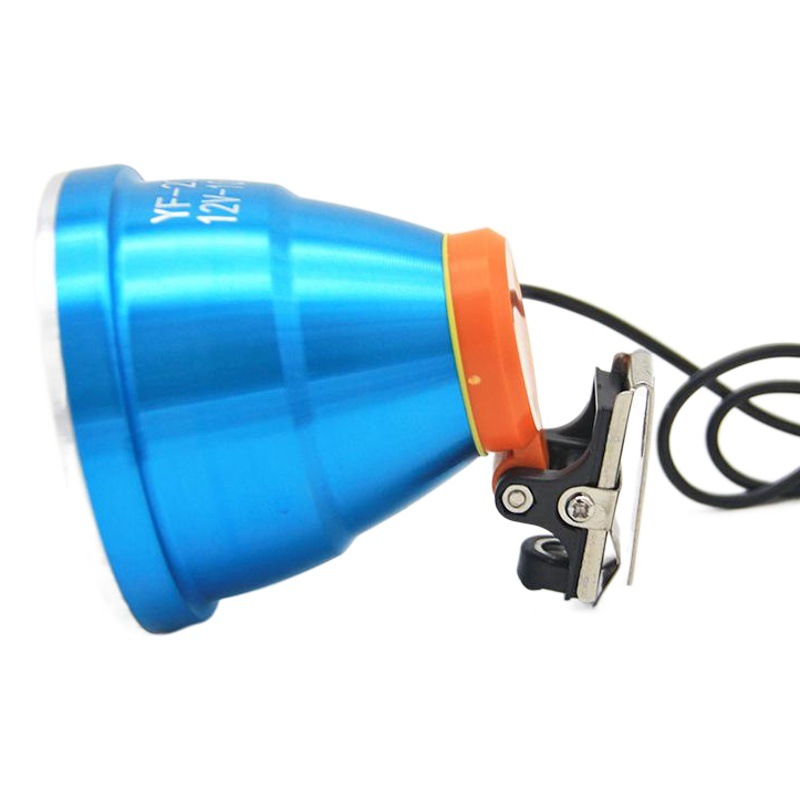 12V5V Fishing Led Night Fishing Light Blue Light Lamp Head White Light Yellow Light Power Bank Ultra-Bright High-Power Strong Light Three Light Sources