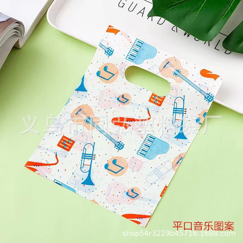 Bolsa de plástico portátil de bolsillo plano tamaño pequeño boutique bolsa de joyería bolsa de embalaje bolsa de regalo bolsa de ropa bolsa de plástico al por mayor