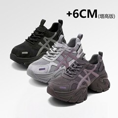 时尚休闲鞋女2025秋冬新款潮流复古松糕拼接增高网面运动老爹鞋女