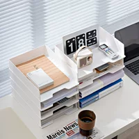 Desktop storage box Multi -storey office File stationery data storage rack A4 paper shelf file frame