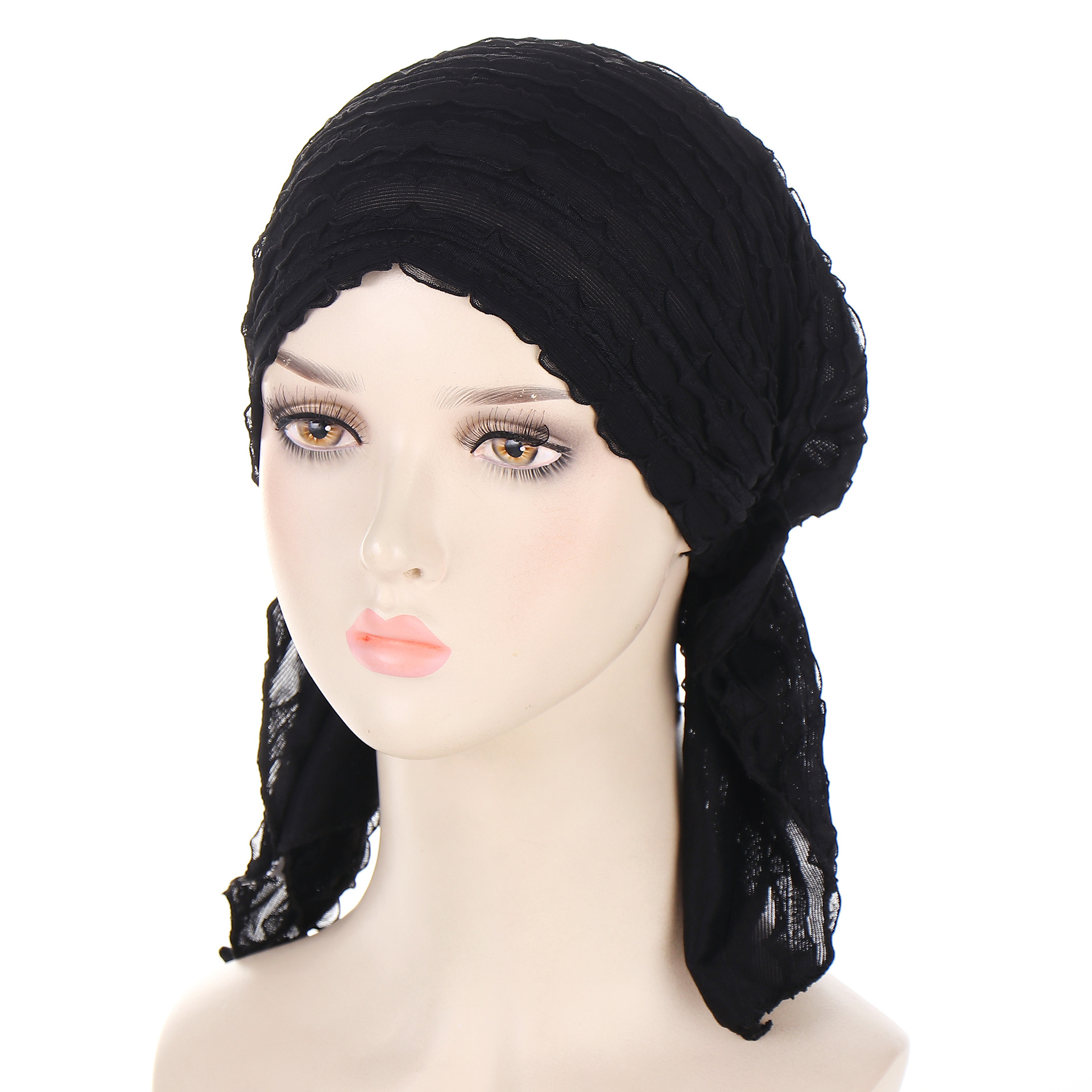 55g Weight Hijab Hats Type Daily, Street Occasion Polyester Material Solid Color Pattern All Seasons Season Women's Gender Casual, Classic Style Style Eaveless Rim Women's Casual Classic Style Solid Color Polyester Hijab 5
