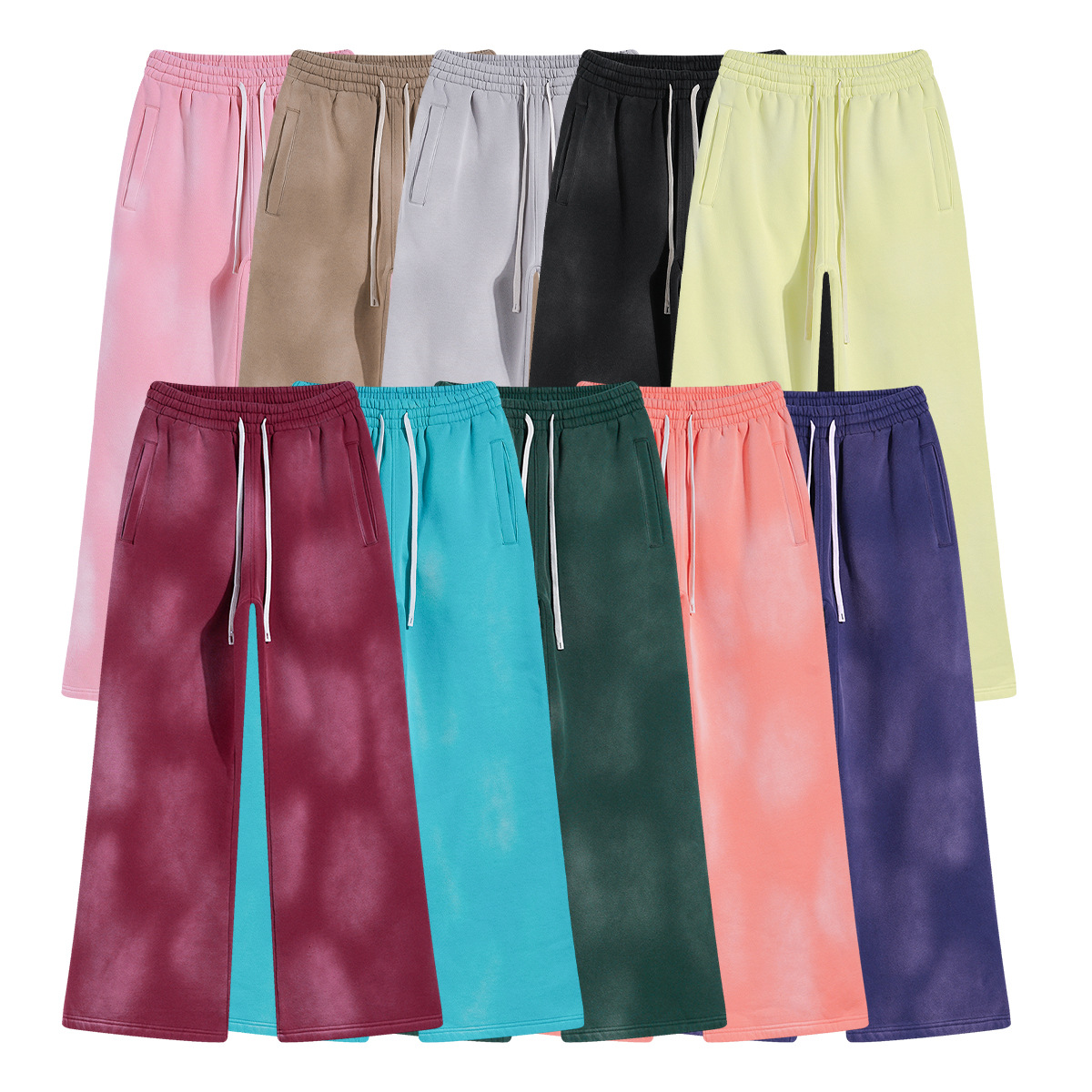 2024 marca de moda callejera nuevo producto 360G spray mono lavado pantalones desgastados más terciopelo pantalones holgados de pierna ancha image 6