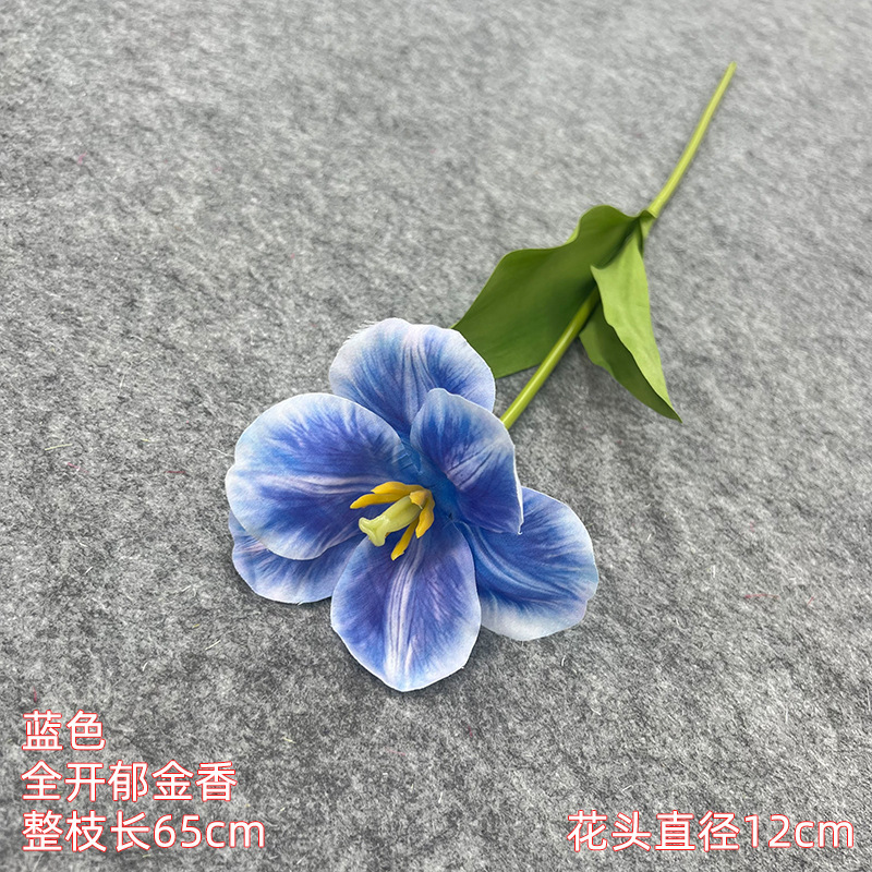 Flor azul cielo flor de bodas flor de seda flor de bodas flor de decoración de flor de vestíbulo flor de techo suave