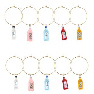 Resin Artificial Stereo Wine Bottle Beverage Bottle Etsy Wine Party Decoration Goblet Decoration Pendant Water Cup Pendant