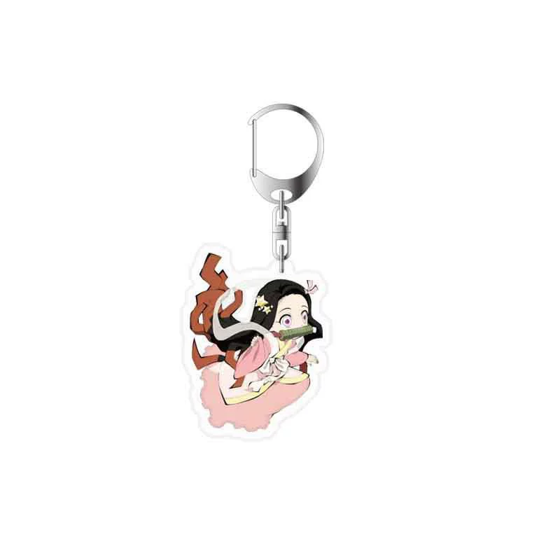 Acrylic keychain, double-sided transparent pendant