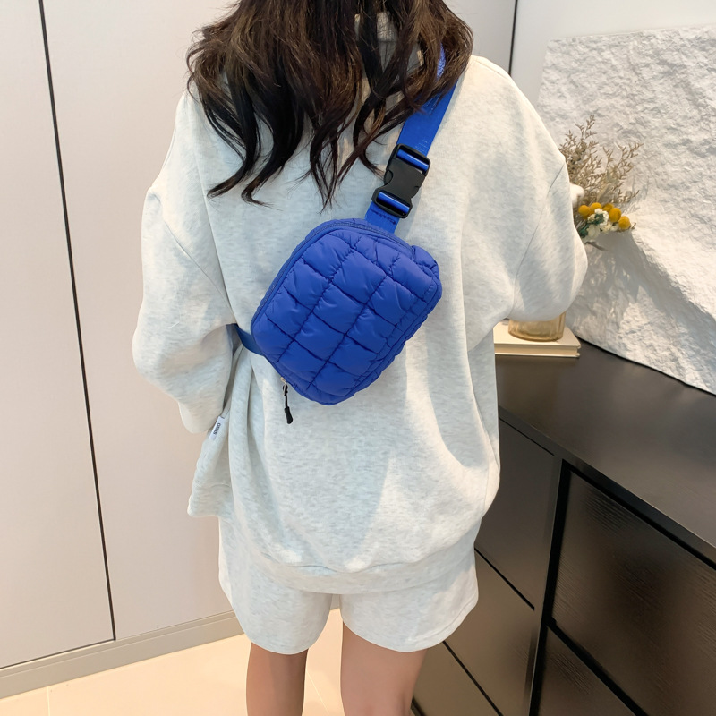 Mochila de cintura, bolso de bicicleta, bolso de color caramelo, bolso de mujer, mochila deportiva al aire libre, bolso de pecho multifuncional, ocio transfronterizo