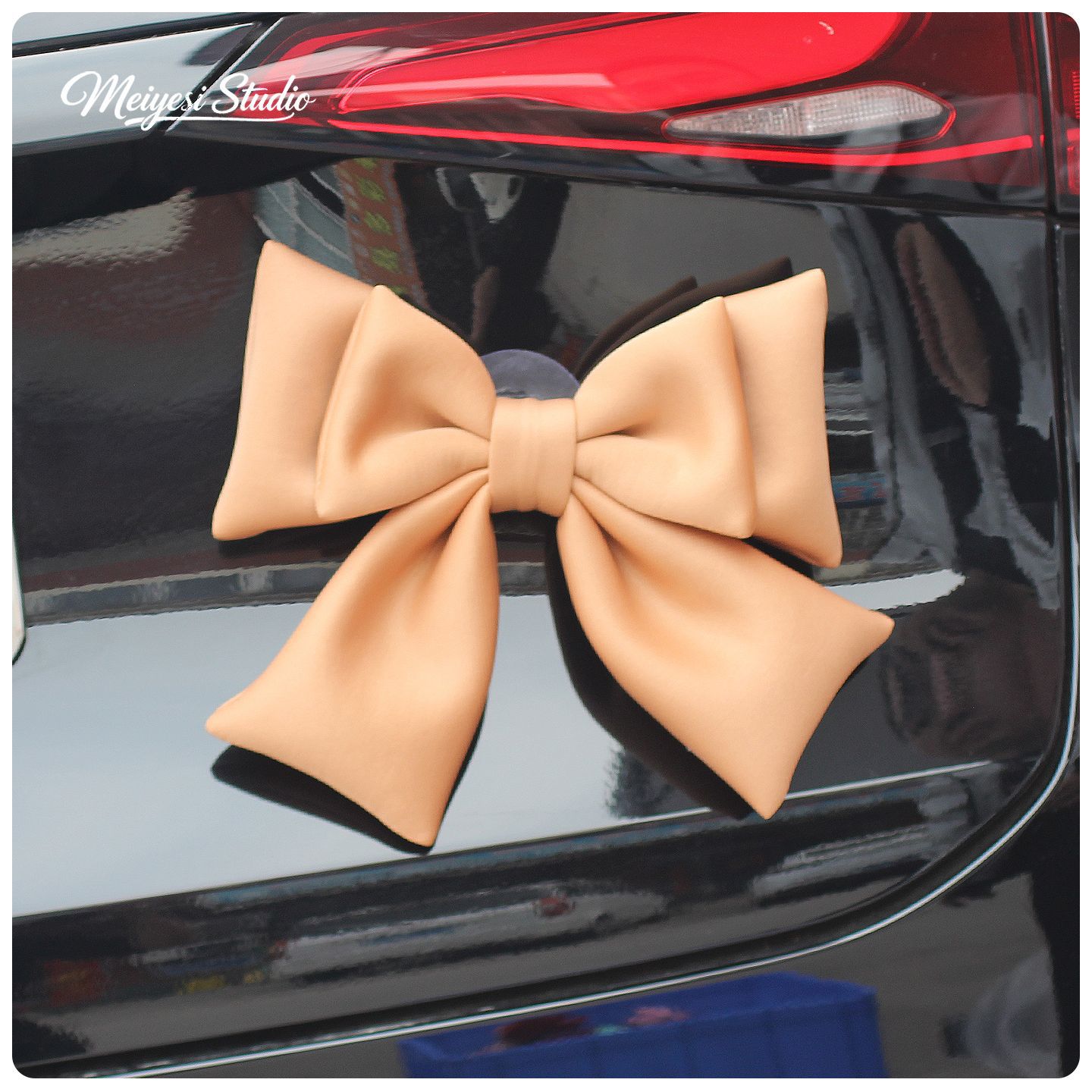Auto pegatinas de automóviles arco decoración baúl motocicleta eléctrica colgante accesorios de cola muñeca muñeca