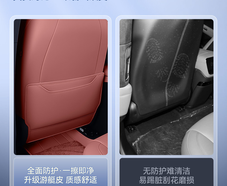 Suitable for Alpha T5 Seat Anti-Kick Pads, Rear Seat Backrest Protection, Car Interior Modification Accessories, and a Complete Set of Supplies