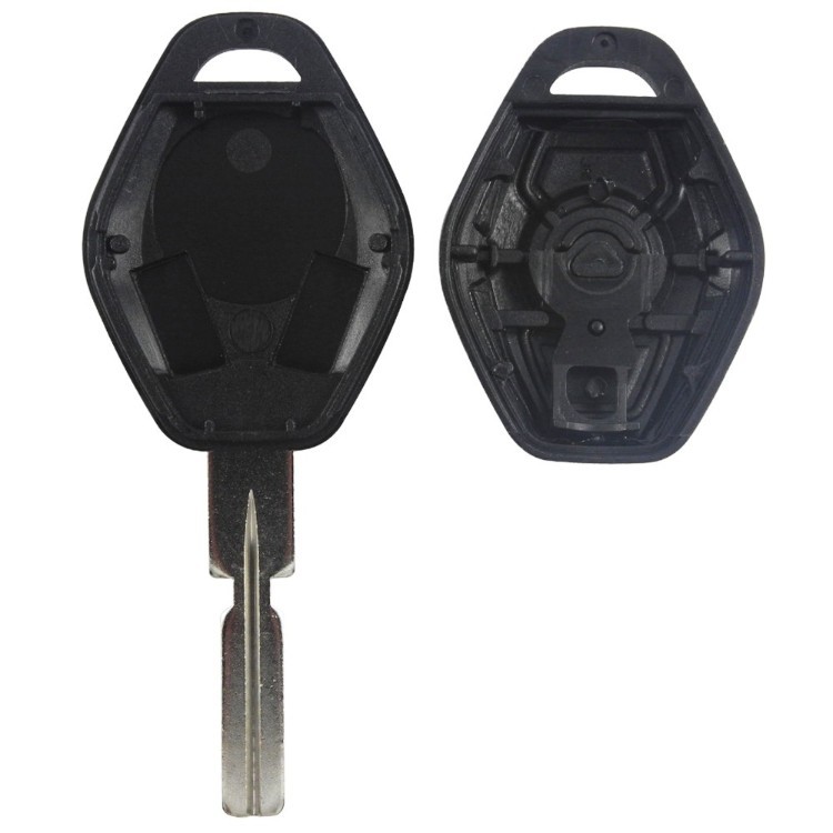 Suitable for BMW 3-button car flat key remote control replacement shell HU92/HU58