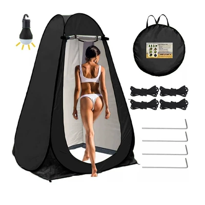 Avtomobil dam çadırları — Cover Fishing Warm Tent - 2-windows-black-painted-silver-light-bring-your-own-3-aa-batteries-single-tent-120120190cm
