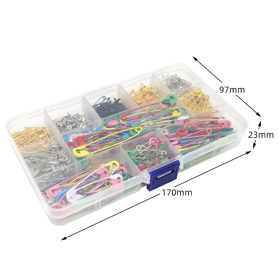 Amazon Colorful Safety Pins 500 Pieces, Various Sizes, Combo Clothing Tags and Colorful Tack Pins