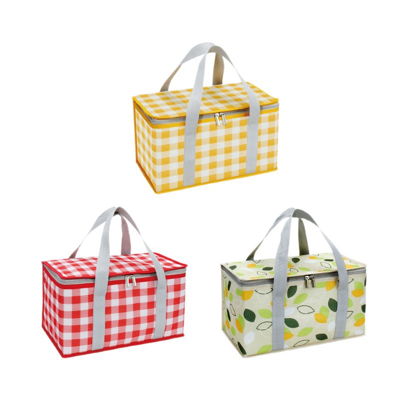 Cesta de picnic primavera plegable al aire libre acampado aislamiento de camping portátil cestas de picnic suministros de red necesaria cesta