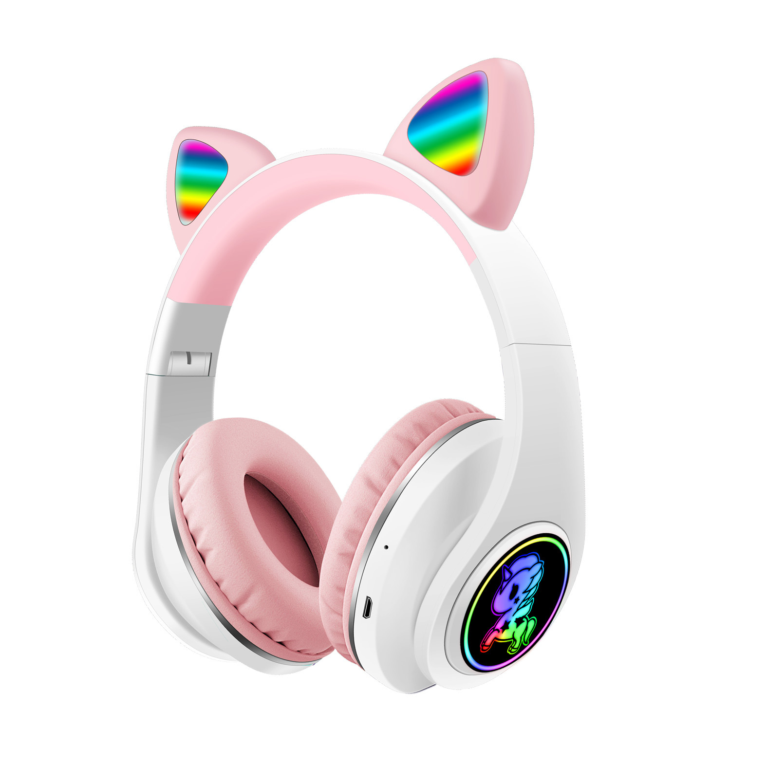 Nuevo M2 M7 gato oído auricular Bluetooth auricular luminoso macaron color todo incluido oído auriculares inalámbricos 5,0