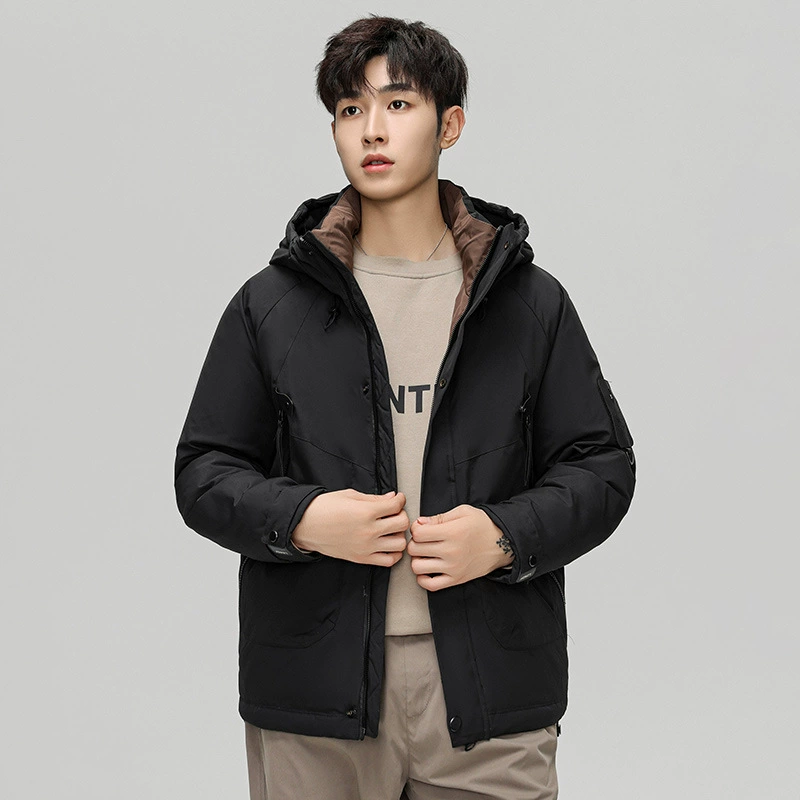 Зимний новый трансграничный пуховик мужской короткий прямой эфир