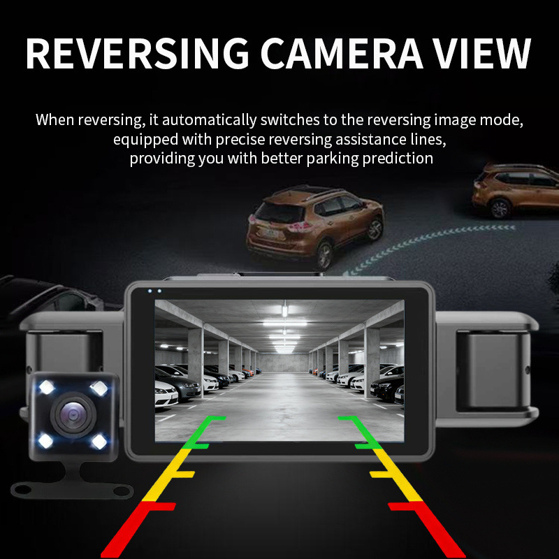 Cross-border new S58 dashcam with four simultaneous recording channels, high-definition night vision, and parking monitoring