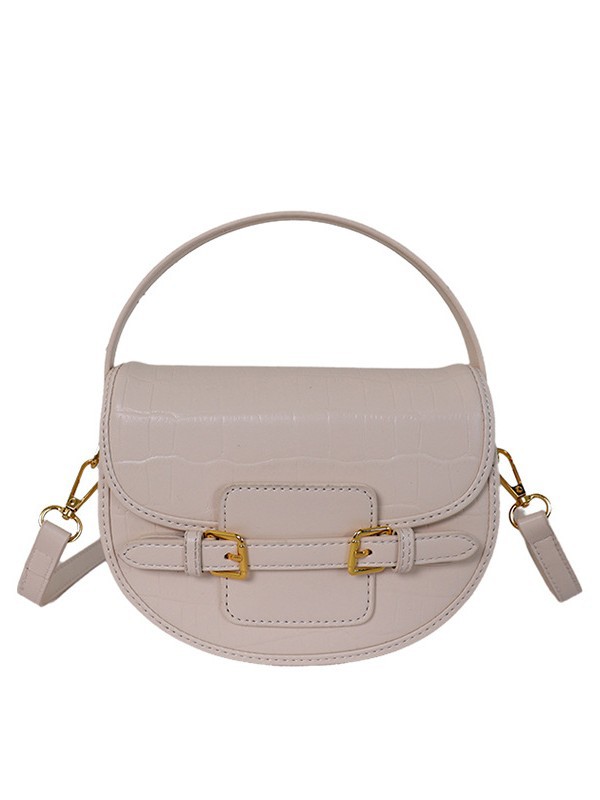 Crocodile Pattern Shoulder Bag Mujeres 2026 nuevo cross-border universal bolso cuadrado pequeño nicho diseño de moda silla de montar