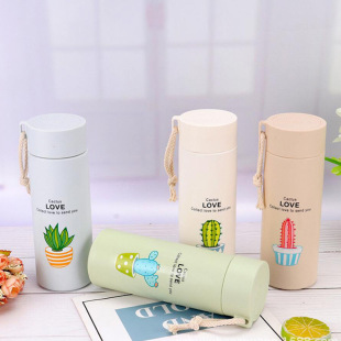 Multi-meat business cup anti-scalding glass fresh simple hemp rope handle cup advertising gift cup logo