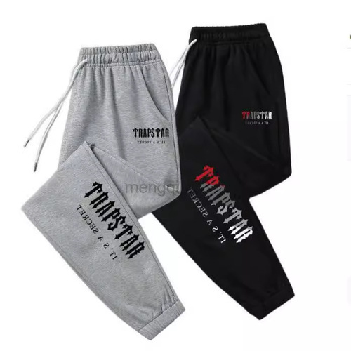  New Men's Casual Thick Padded Solid Color Large Size Running Fitness Trousers on AliExpress