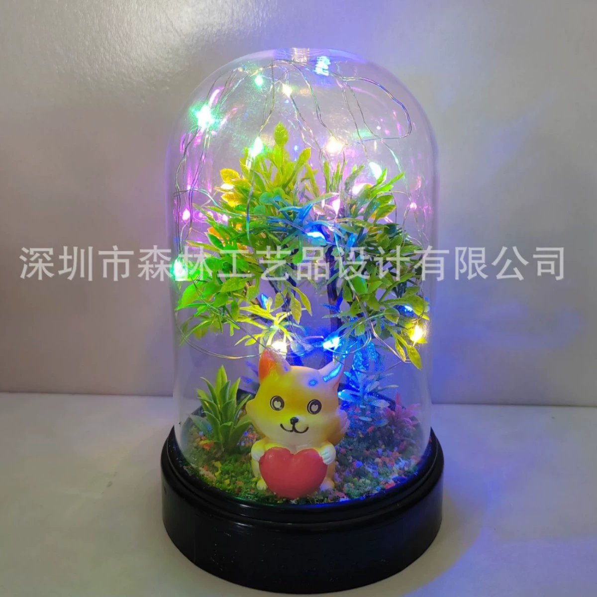 Креативные подарки для студентов и детей, подарки на день рождения, светящиеся европейские прозрачные стеклянные пылезащитные настольные украшения своими руками